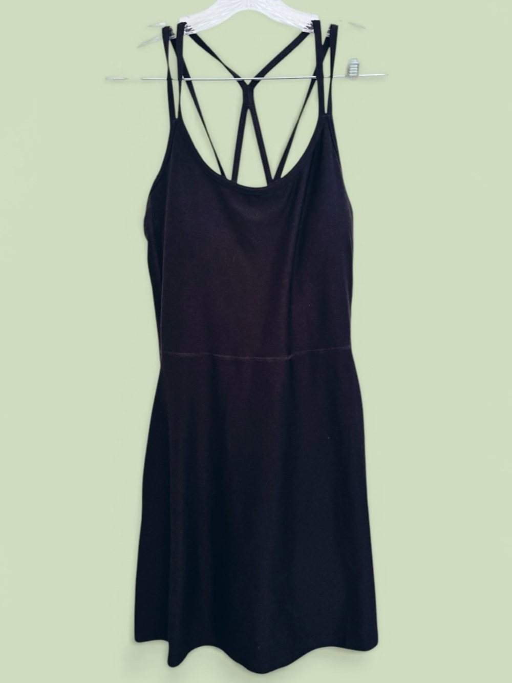 Old Navy Black Mini Fit-and-Flare Dress